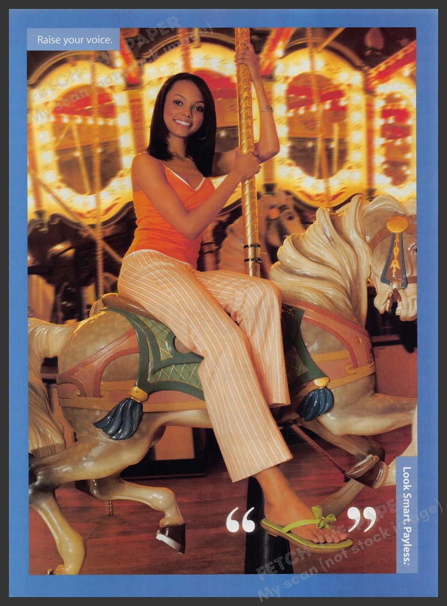 Payless Shoes 2000s Print Advertisement Ad 2004 Young Girl on a