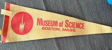 Museum of Science Boston MA Vintage Pennant 12" Mini
