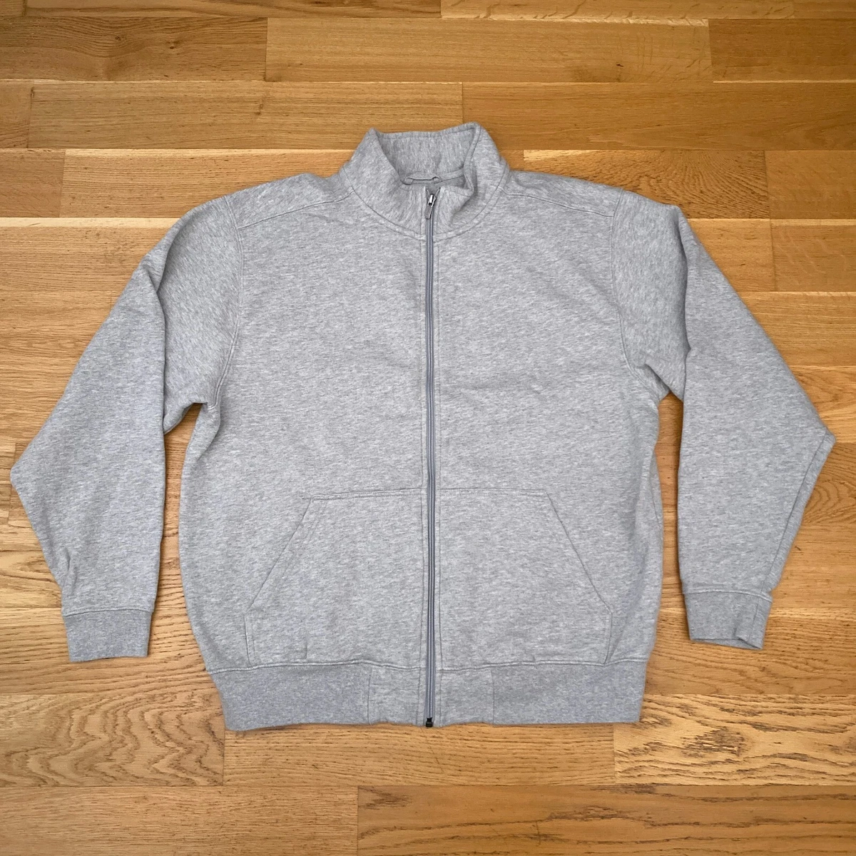 L.L. Bean Grey Sweatshirt Full Zip Jacket L XL Jumper Traditional Fit 90s  Y2K | eBay