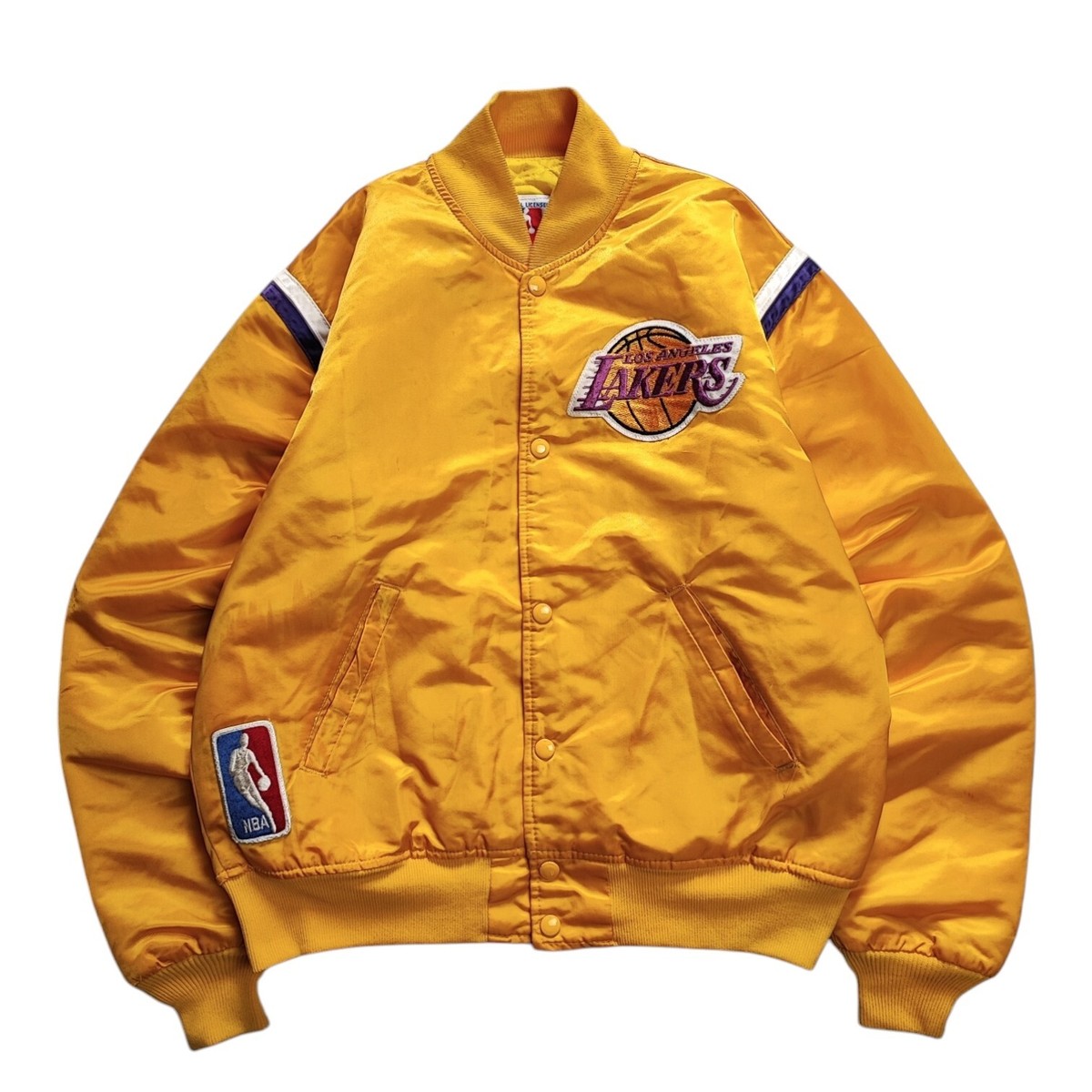 90s Starter Lakers スターター レイカーズ NBA スタジャン Vintage 90s Starter NBA Los Angeles Lakers Varsity Jacket | eBay
