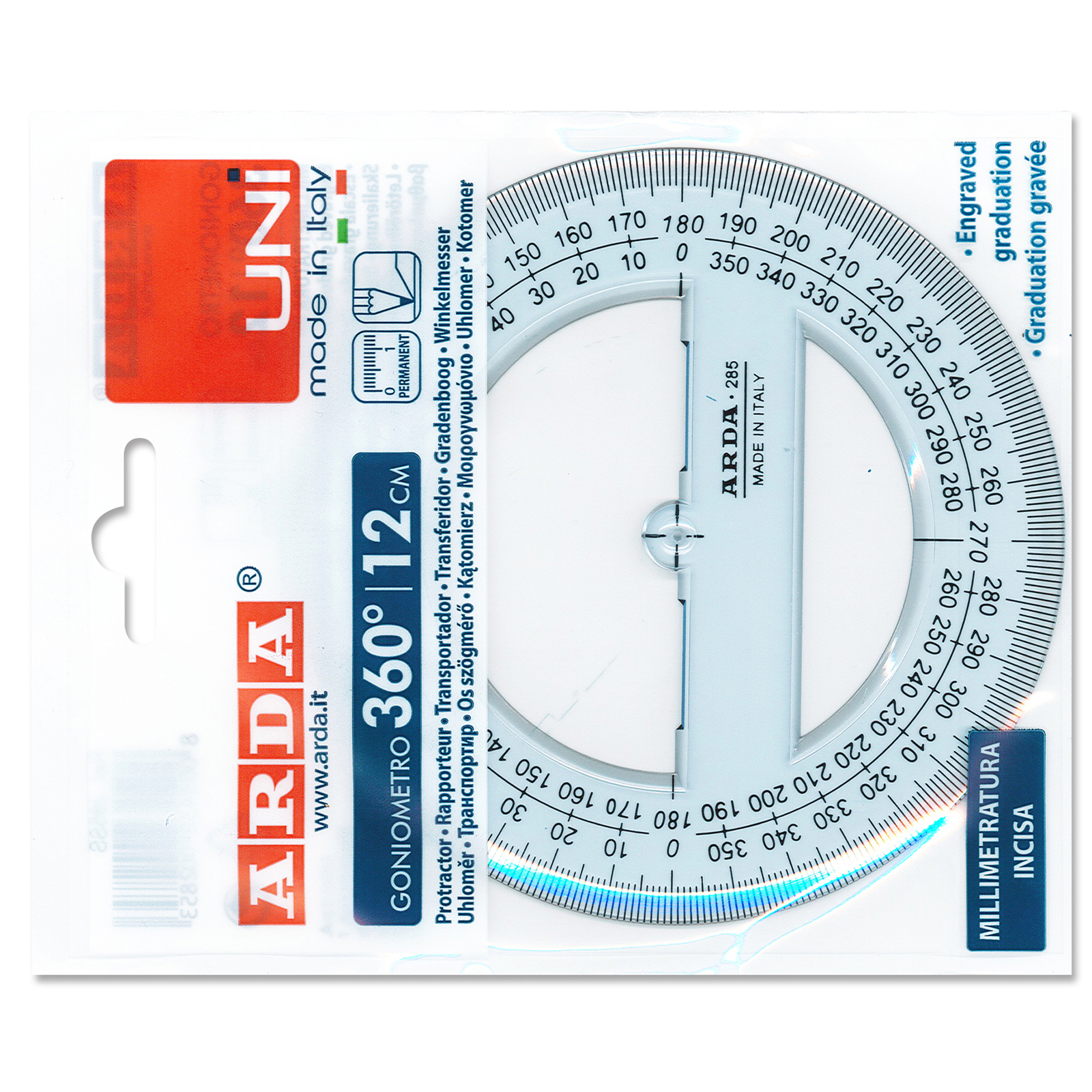 Goniometro Uni Arda 360 Gradi 12Cm