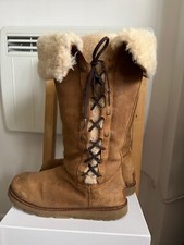 UGG Tall chestnut boots with laces  , UK size 6.5,EUR 39