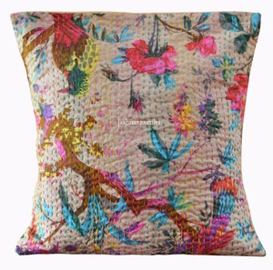 bird print cushion