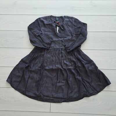 superdry ladies dresses Women´s Ls Tencel Shirt Dress Blue Size US 6 (EU 38) Mini dress
