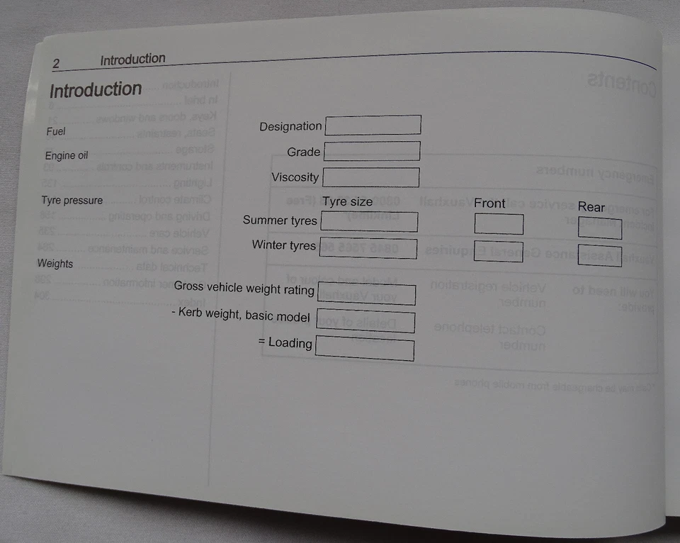 GENUINE VAUXHALL VIVARO C 2019-2025 OWNERS MANUAL HANDBOOK SERVICE PACK USED - Image 4 of 4