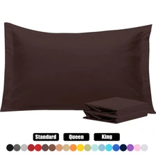 1800 Microfiber Pillow Shams Set of 2 Standard Queen King Size Pillowcases