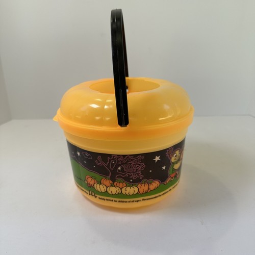 Vintage 1999 McDonalds Halloween Happy Meal Bucket Trick or Treat Pumpkin - Picture 8 of 13