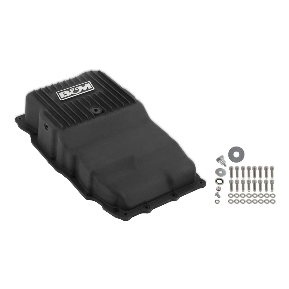 B&M Hi-Tek Heavy-Duty Deep Aluminum Transmission Pan For Gmc/Chevrolet/Cadillac - Image 2 of 4