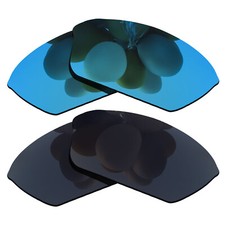 Sky Blue Grey Black Replacement Lenses For-Oakley Half Wire XL Polarized