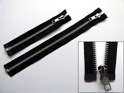 Reißverschluss, Zipper, Standard Puller, Open End, Separating, Medium, Metall, YKK, schwarz