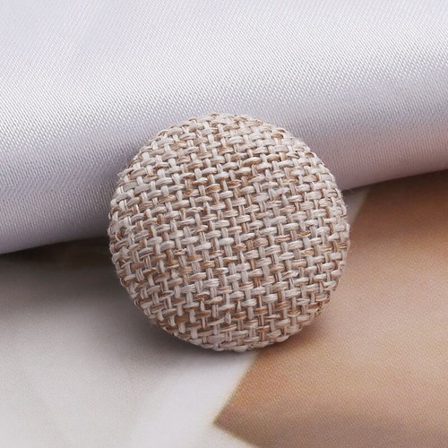 10Pcs 15-30mm Satin Fabric Covered Metal Shank Buttons For Gowns Blouses Coat - Picture 41 of 90