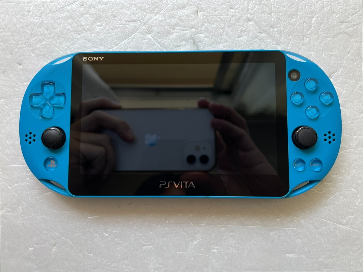 Sony PS Vita PCH-2000 ZA23 Aqua Blue Wi-Fi Model Console Used from 