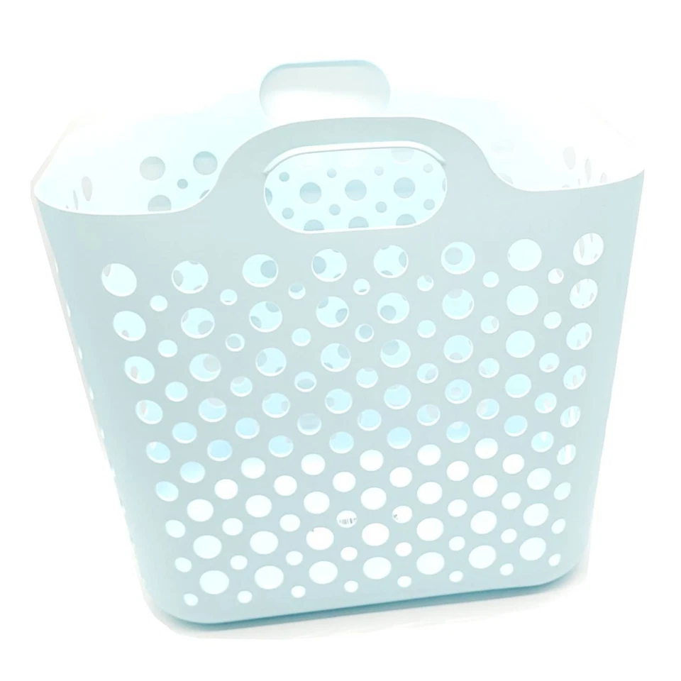 IKEA SLIBB Wäschekorb biegsam, blau flexible Korb mit 2 Griffen 24 l NEU - Bild 3 von 3