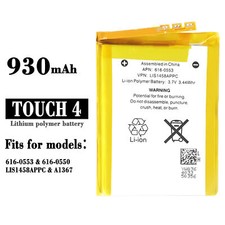 Replacement Battery For Apple iPod Touch 4 616-0553 616-0550 LIS1458APPC 930 mAh