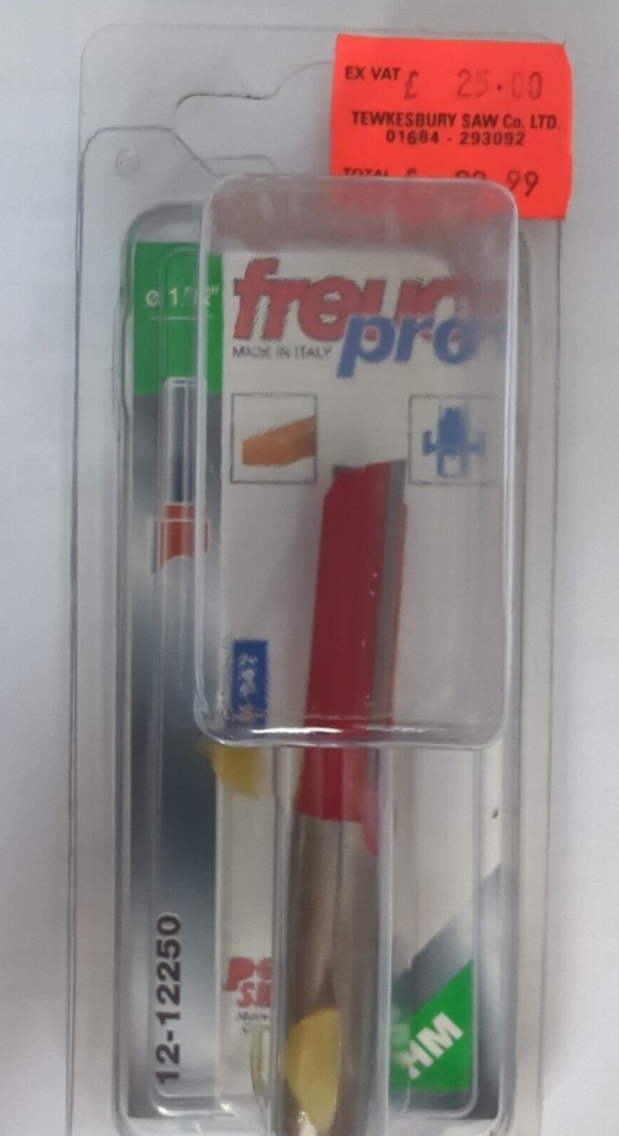 Freud Straight Router Bit 1/2"" Shank 12.7mm groove 12-12250 INC VAT