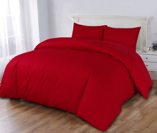 100% PURE EGYPTIAN COTTON DUVET COVER QUILT PILLOW SET 300 THREAD COUNT - Picture 6 of 8