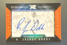 2017 Panini XR JOSHUA DOBBS Luminous Endorsements AUTO Orange /25 RC Tennessee