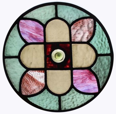 Rare Amazing Victorian English Antique Stained Glass Roundel Window | eBay