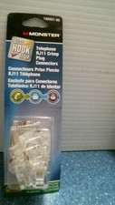 Monster Telephone RJ11 Crimp Plug Connectors   140551-00  FS