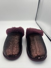 UGG SCUFFETTE II MIRROR BALL WILD GRAPE WOMAN SLIPPER SIZE 7