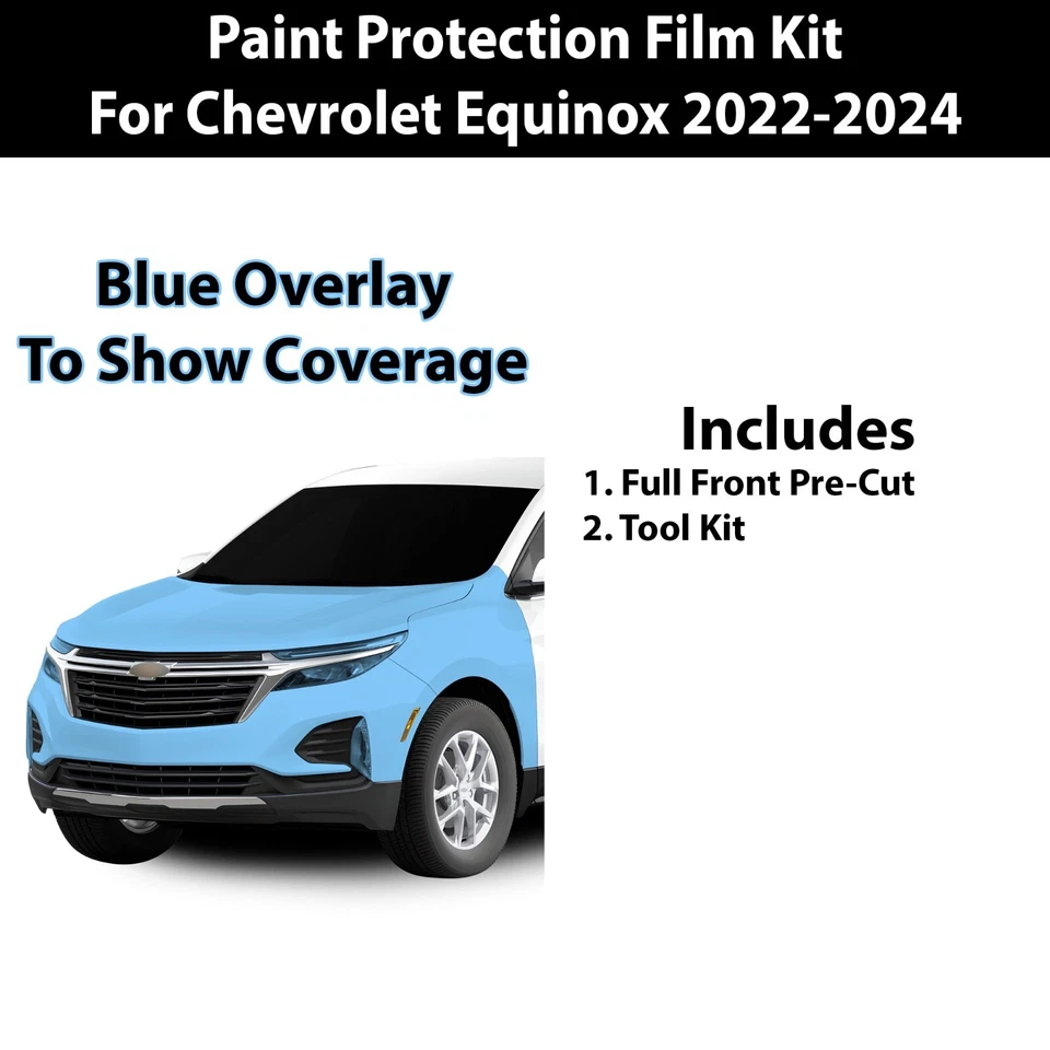 Kit de sujetador transparente de película de protección de pintura precortada PPF para Chevrolet Equinox 2022-2024 Foto 2 de 4