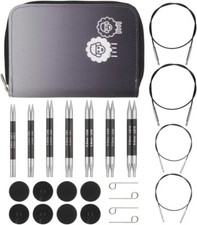 KnitPro Karbonz Interchangeable Needle Set 4" 10cm - Midi