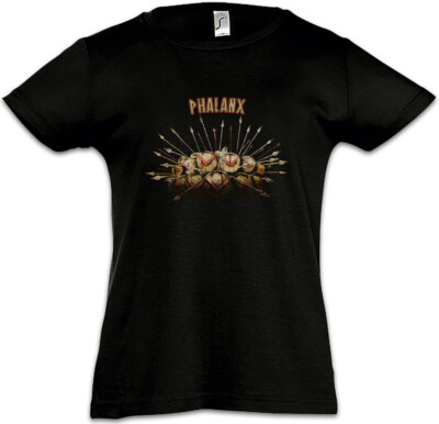 PHALANX Kids Girls T-Shirt Hoplite Sparta Spartans Shield Spear Leonidas 300