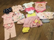 NWT Baby Girls Size 6-9, 9 Months HUGE 22 Pc.Clothing Lot Carter's,Nickelodeon