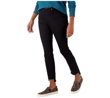 Belle by Kim Gravel TripleLuxe Twill Step Hem Jean Black