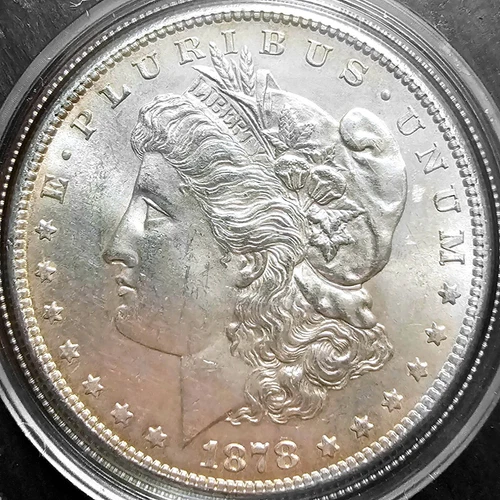 1878 S MORGAN SILVER DOLLAR $1 US COIN REVERSE OF 78 PROOF-LIKE PL BU UNC PQ MS+