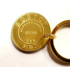Boston 617  coin souvenir token key ring coin rings available in my store too
