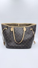 Louis Vuitton Neverfull MM Nude Monogram Canvas Tote Bag Shoulder Bag