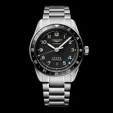 New Longines Spirit Zulu Time 42mm Blue Dial GMT Steel Men's Watch L38124936