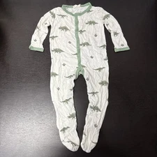 KYTE Baby Bamboo Clothes SZ 6-12M Snap Long Sleeve Romper One Piece Outfit