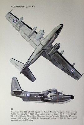 Grumman Albatross Plane Picture Out of Print Aviation Info Sheet Decor Article  