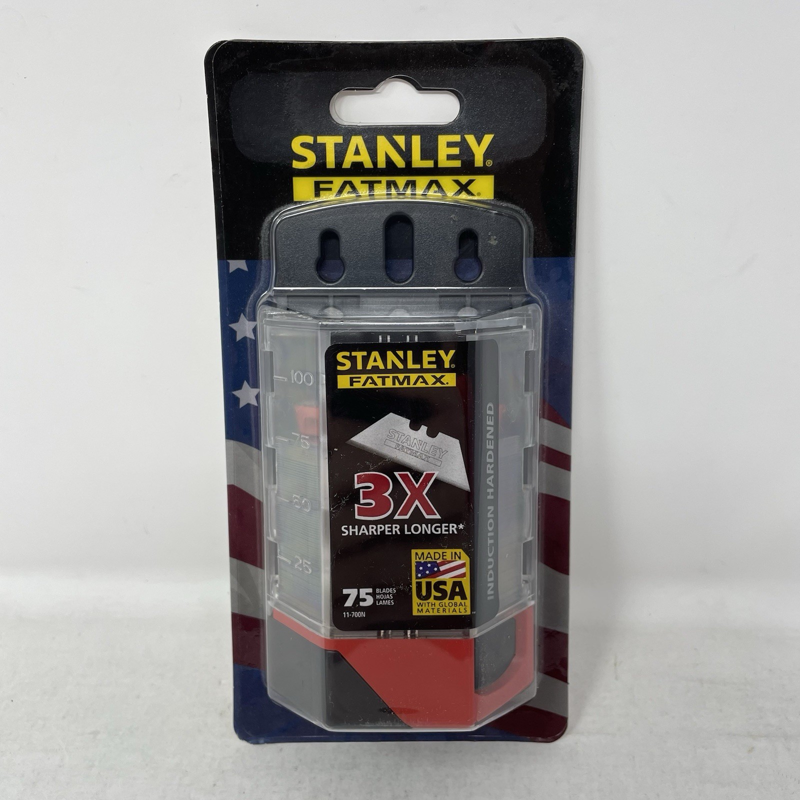 Stanley Fatmax 75 Pack Heavy Duty Utility Razor Blade with Dispenser