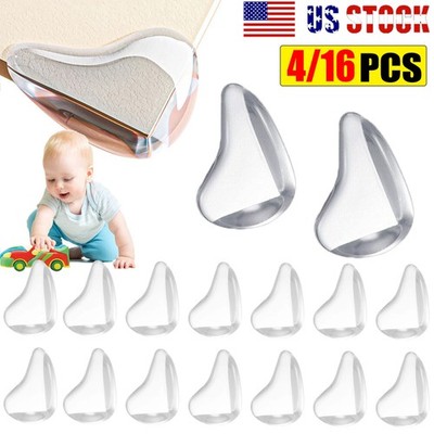 4/16x Silicone Corner Edge Protector Cushions Table Cover Baby Safety Bumper USA