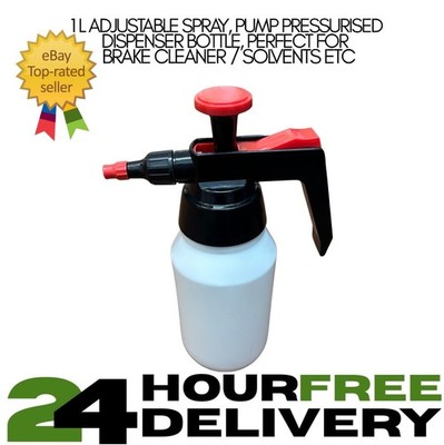 Bremsenreiniger Pumpe 1 Liter Flasche verstellbarer Spender / Lösungsmittelspray