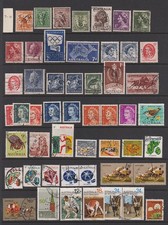VICTORIA  1949-75: Official VG PERFINS all 7+10 holes (48 different items)