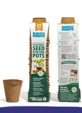 Back to the Roots Organic & Plantable Seed Starting Pots (24 CT)
