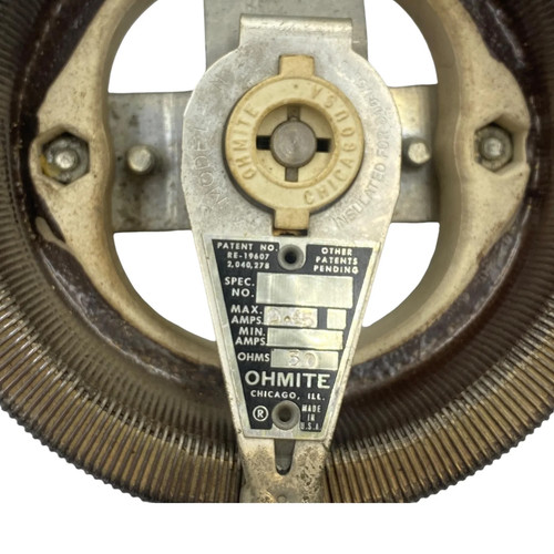 Ohmite 50Ohm 50R 2.45A 300W Model N High Power Potentiometer - Picture 3 of 4