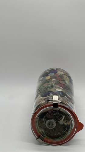 Weck Rundrand Glass 80 Jar of Vintage Buttons, Unsearched - Picture 6 of 7