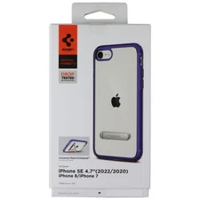Spigen Crystal Hybrid S Case for iPhone SE (3rd/2nd Gen)/8/7 - Clear/Blue