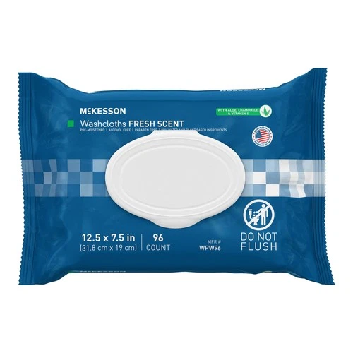 McKesson Personal Cleansing Wipe 7.5 x 12.5" WPW96 6 Pack 576 Wipes