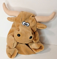 Vintage Art's Toy Reversible Hand Puppet Bull Bear Stock Market NASDAQ Longhorn