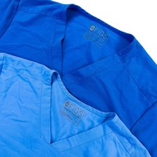 Lot of 2 FIGS Men's 2XL Chisec Three Pocket Scrub Top TM3000 Technical Medical