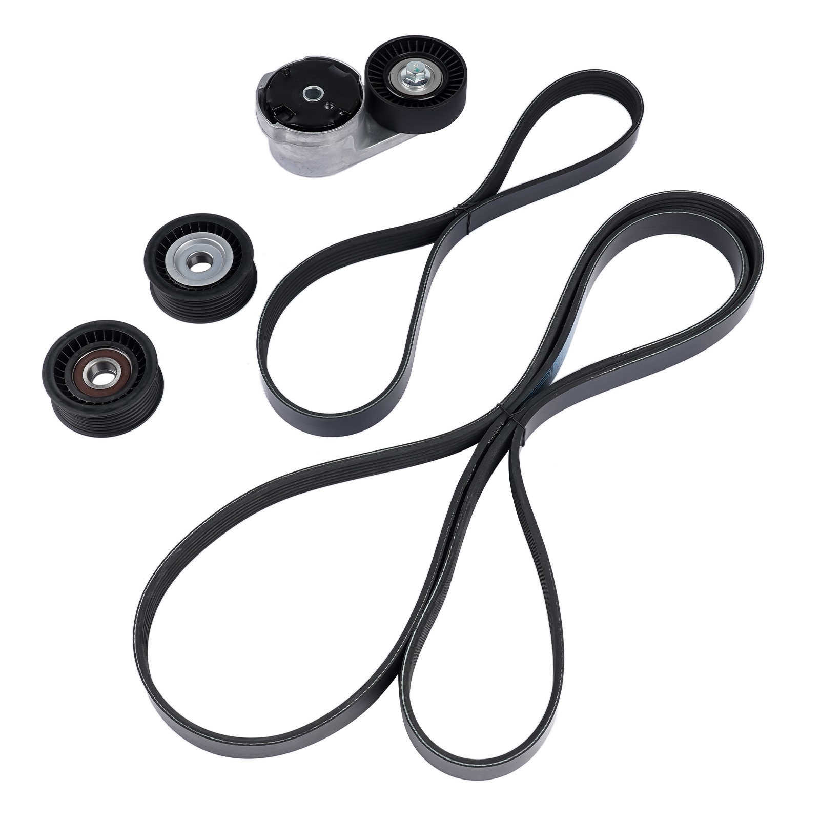 5pcs Drive Belt Replacement Kit for Maserati Ghibli Levante Quattroporte 3.0L V6