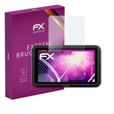 atFoliX Glasfolie für Atomos Shinobi II Displayfolie 9H Schutzpanzer