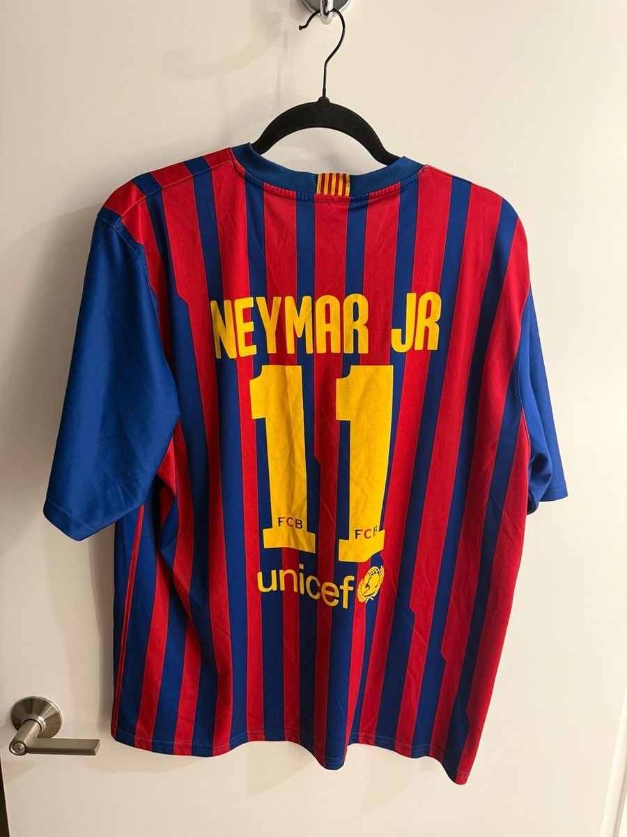 FC Barcelona Neymar Jr #11 Qatar Foundation 2011/12 Home Replica