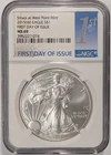 2015 (W) American Silver Eagle - NGC MS69 First Day of Issue - A926